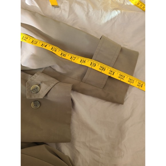 Anne Klein II Women SZ 4P Dbl Breasted Trench Coat moss‎ greenminalmalist career - Picture 8 of 12